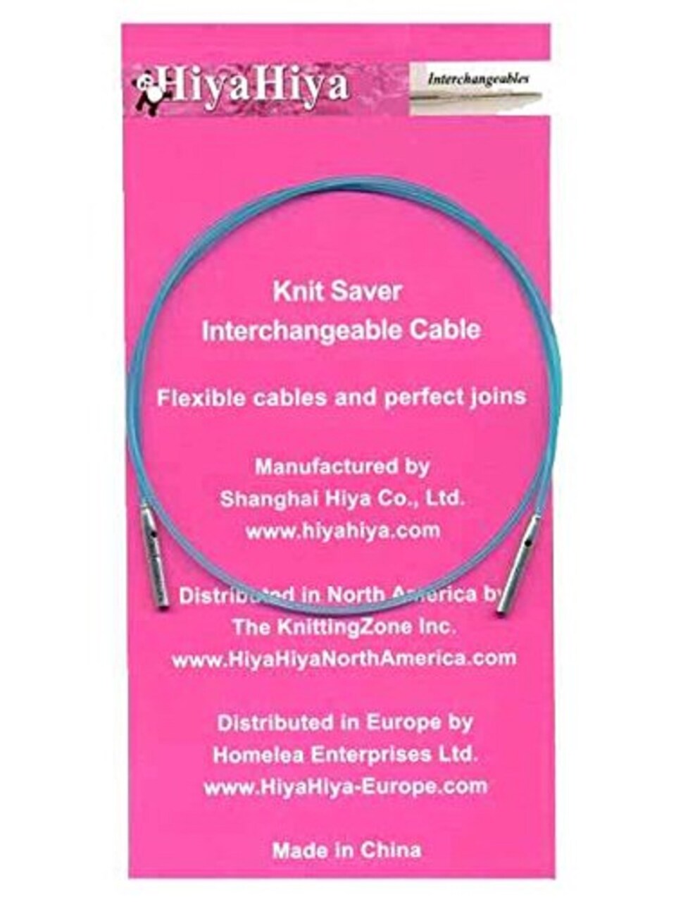HiyaHiya Interchangeable Knit Savers Cable, Small 32"/34"